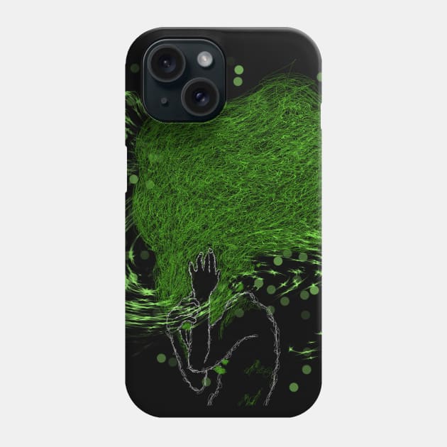 Green energy Phone Case by Hamza_Atelier