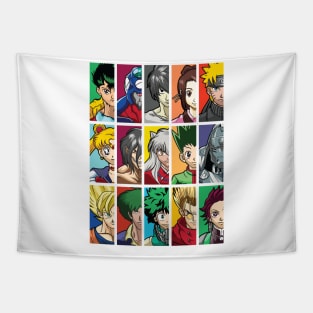 Anime Legends: Hero Headshots Shirt Tapestry