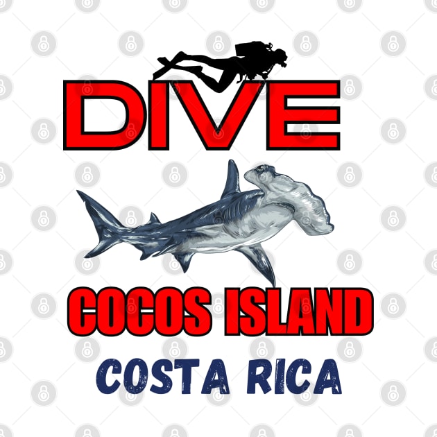 Cocos Island - Costa Rica Dive -Hammerhead shark by DW Arts Design