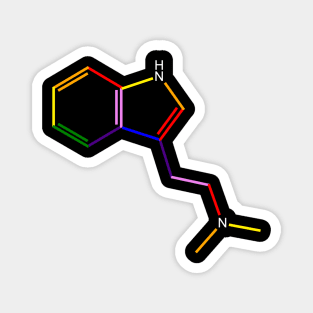 DMT Molecule Rainbow Chemistry Magnet