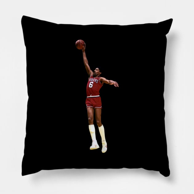 Julius Erving Pillow by MucisianArt