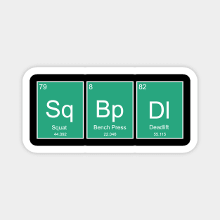 Elements of Powerlifting (Chemistry Green) Magnet