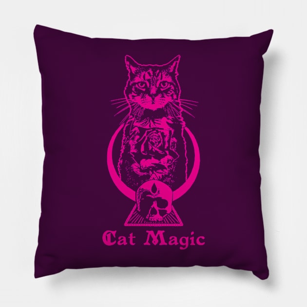 Cat Magic Pillow by Joodls