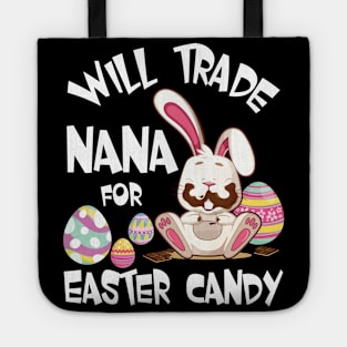 Bunny Eating Chocolate Will Trade Nana For Easter Candy Eggs Tote