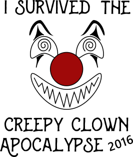 I Survived Creepy Clown Apocalypse Magnet