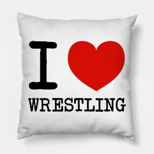 I heart wrestling Pillow