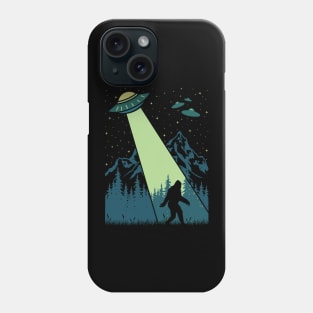 Bigfoot Ufo Abduction Sasquatch Phone Case