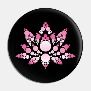 Pink Lotus Flower Abstract Pin