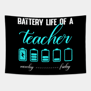 Battery life of a teacher Tapestry