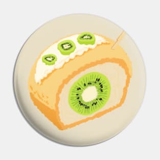 Kiwi Cream Puff Pin