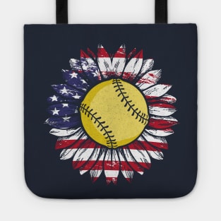 Softball Sunflower Tote