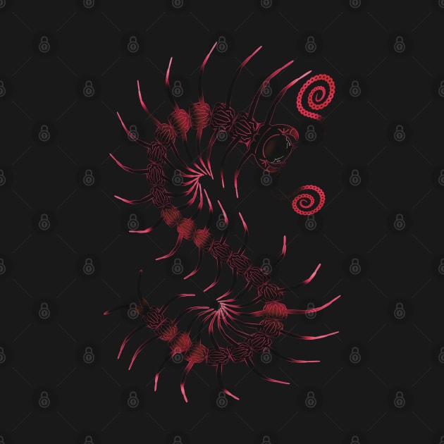 The Darkest Red Centipede by IgorAndMore