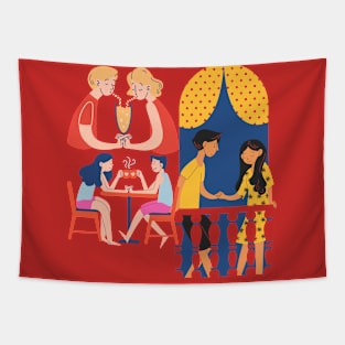 Couple Love Tapestry