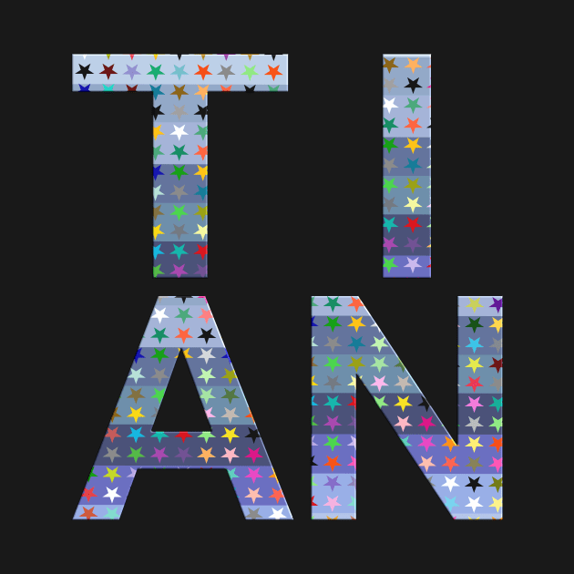 Tian, name, typography by Furashop