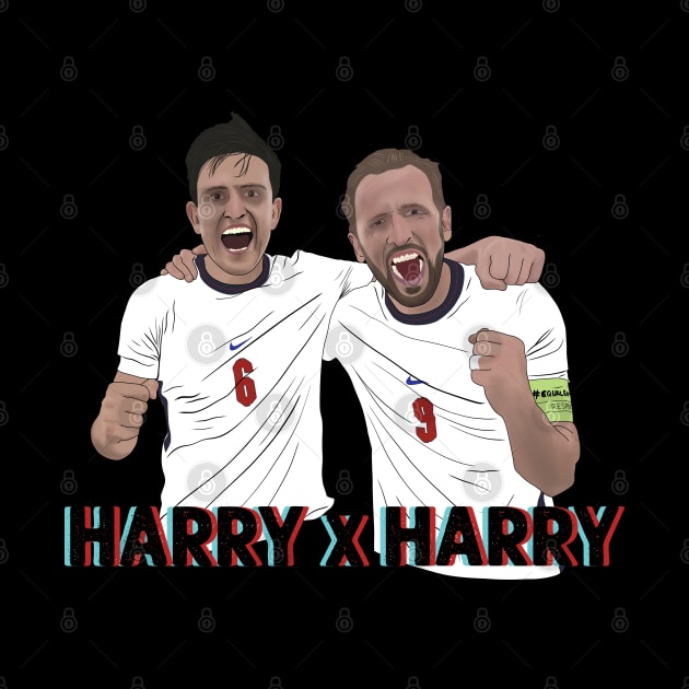 Harry Kane Harry Maguire England Football by Hevding