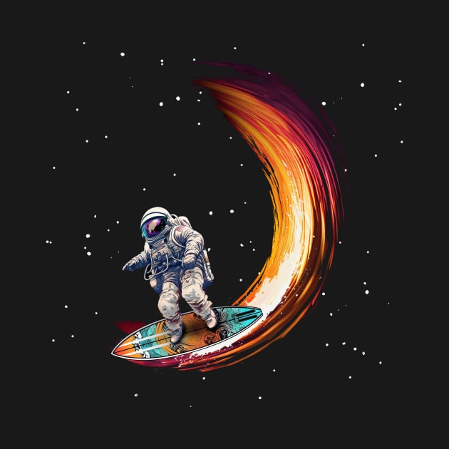 Astronaut Space Surfer by DavidLoblaw