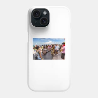 People Posing with Cristo Redentor, Corcovado - Rio de Janeiro Phone Case