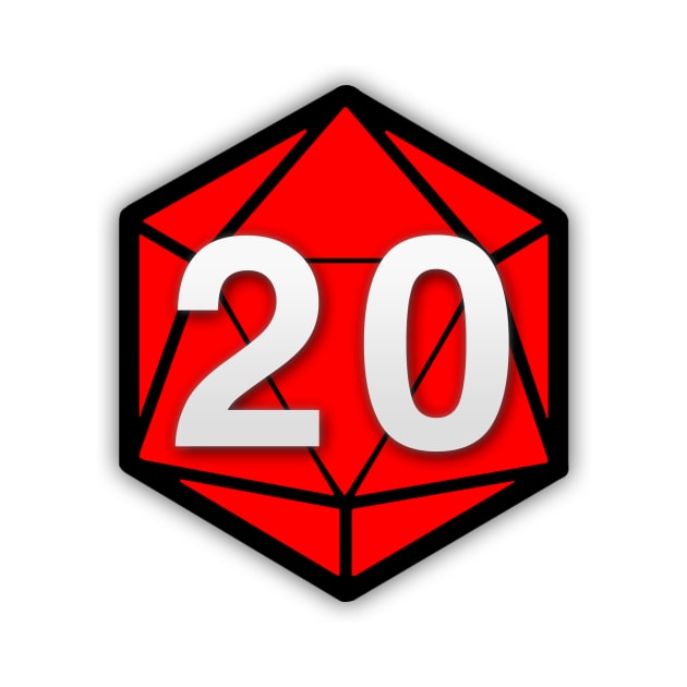 NATURAL 20 - RED LOGO by enduratrum