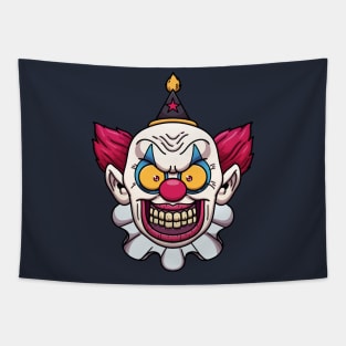 Evil Clown Face Tapestry