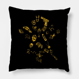 Yellowjackets Mail Symbol X Pillow