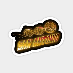 Graphic Basketball San Antonio Proud Name Teams Vintage Magnet