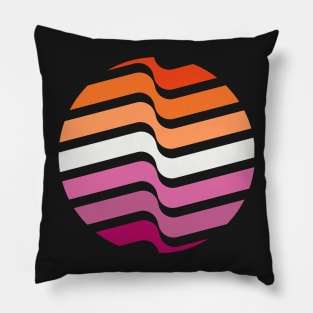 Orange  Lines Pillow