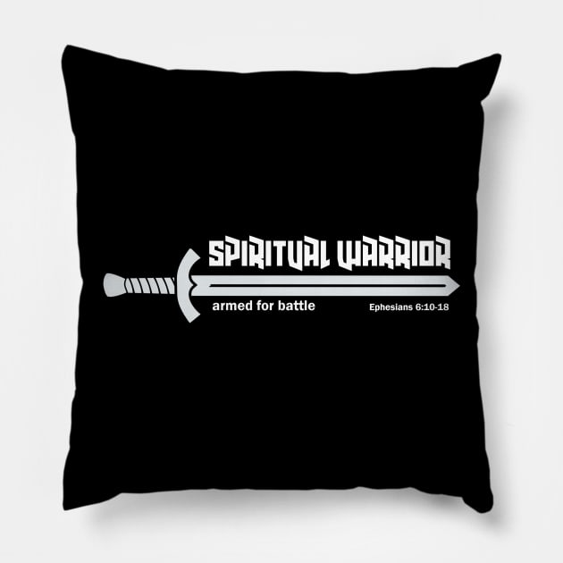 Spiritual Warrior Armor of God Warfare Ephesians Pillow by Terry With The Word