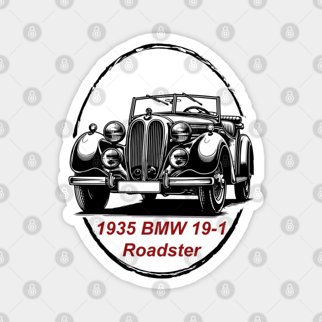 1935 319-1 Roadster Magnet by SquareFritz