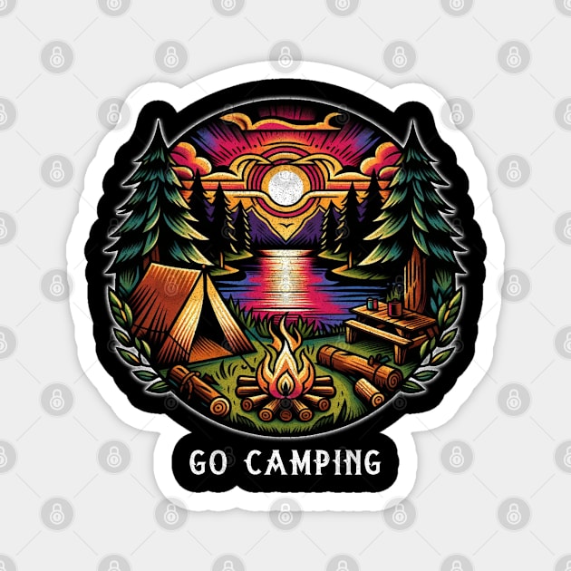 Go camping Magnet by Tofuvanman