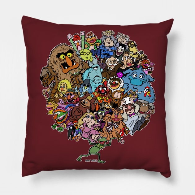 World of Friendship Pillow by Durkinworks