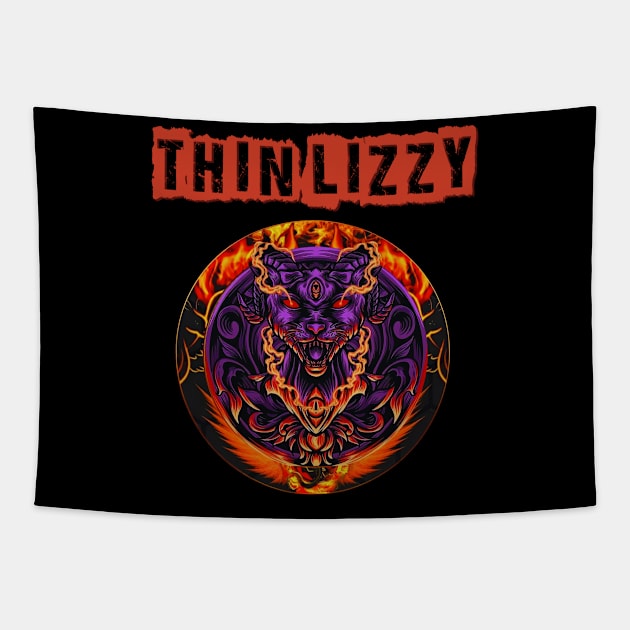 thin lizzy Tapestry by pandarawagroup