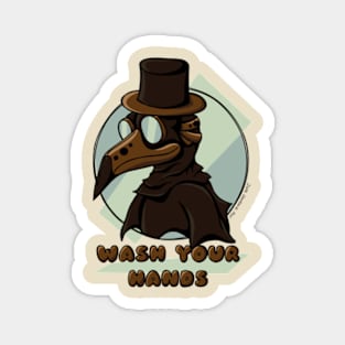 Plague Doctor Says Wash Your Hands Magnet