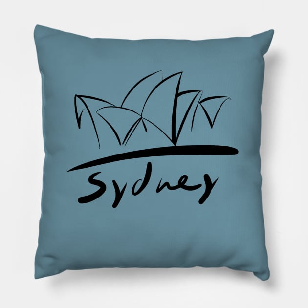 Sydney opera house | Australia Pillow by covostudio