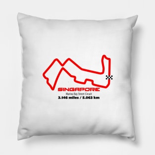 Singapore Track Graphic Pillow