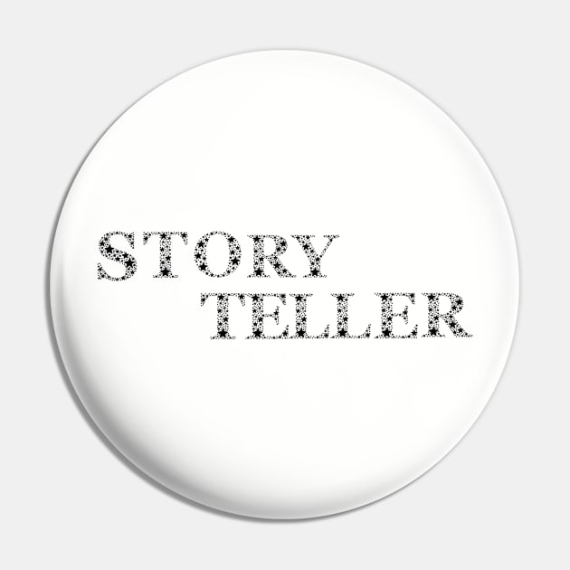 Star Storyteller Letters - Black Pin by PetraKDesigns