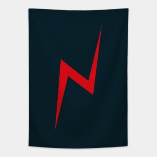 Lightning bolt (red) Tapestry