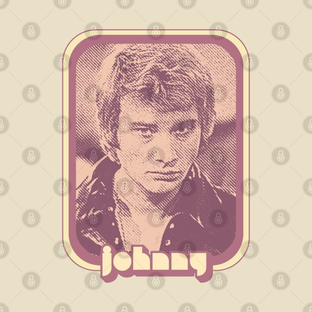 Johnny Hallyday / Retro Francophile Fan Art Design by DankFutura