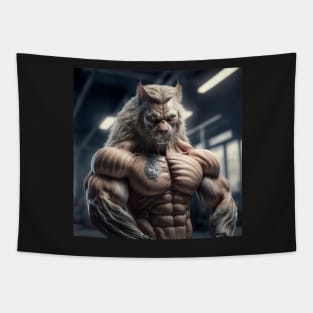 Strong Lion Cat Tapestry