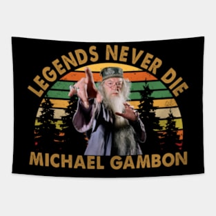 Legends Never Die Michael Gambon Tapestry