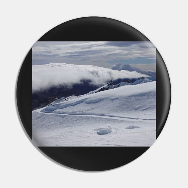 Ski Mountain Panorama Pin by Artstastic