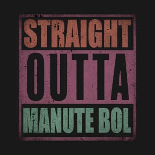 Vintage Proud Basketball Name Manute Retro Style Straight Outta T-Shirt