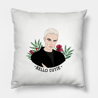 Spike Buffy Floral Valentines Pillow