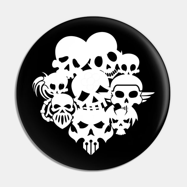 Pile o Skulls Pin by ArtisticEnvironments