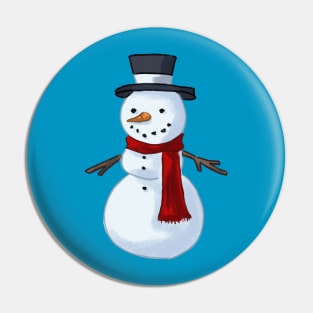 Christmas Snowman Pin