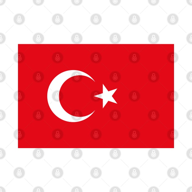 Flag of Turkey by COUNTRY FLAGS