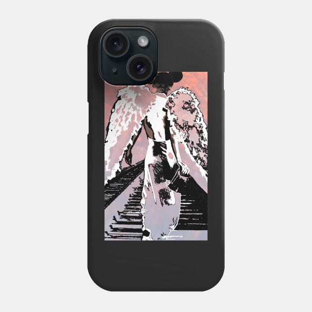 she’s a fallen angel walking with grace honey Phone Case by Roxbuc