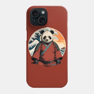 The Great Japanese Samurai Panda Phone Case