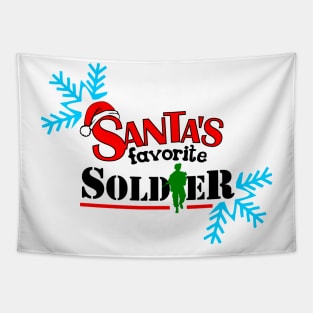 santa favorite soldier Tapestry