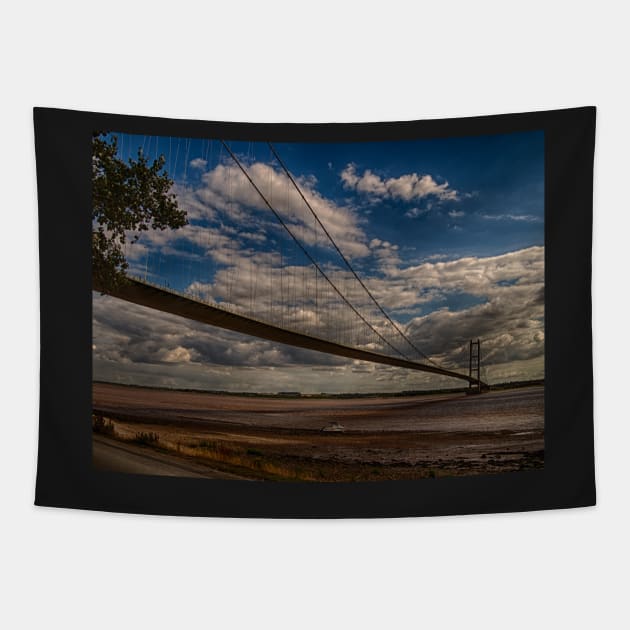 Humber Bridge over the River Hull Tapestry by zglenallen