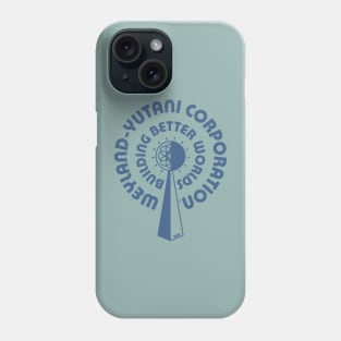 WY Retro Circles (blue) Phone Case